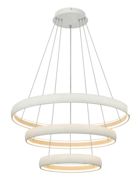 LAMPARA COLGANTE 122W REGULABLE BLANCA 3000ºK