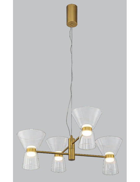 LAMPARA COLGANTE 24W ORO 3000ºK