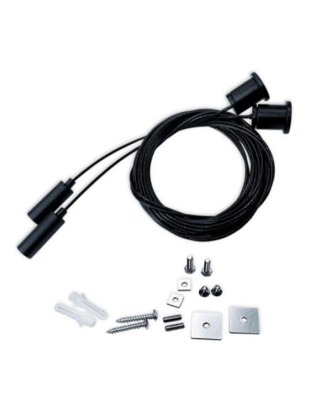 ACCESORIO COLGANTE NEGRO PACK DE 2 UNIDADES 3m