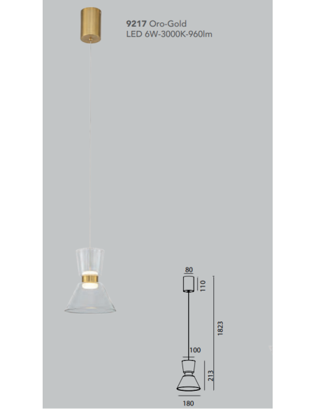 NEW YORK" LAMPARA COLGANTE...