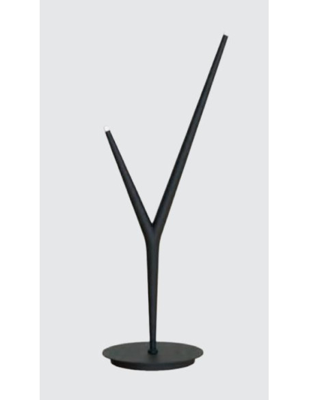 ARRECIFE SOBREMESA 4W NEGRO 2 LUCES 3000ºK