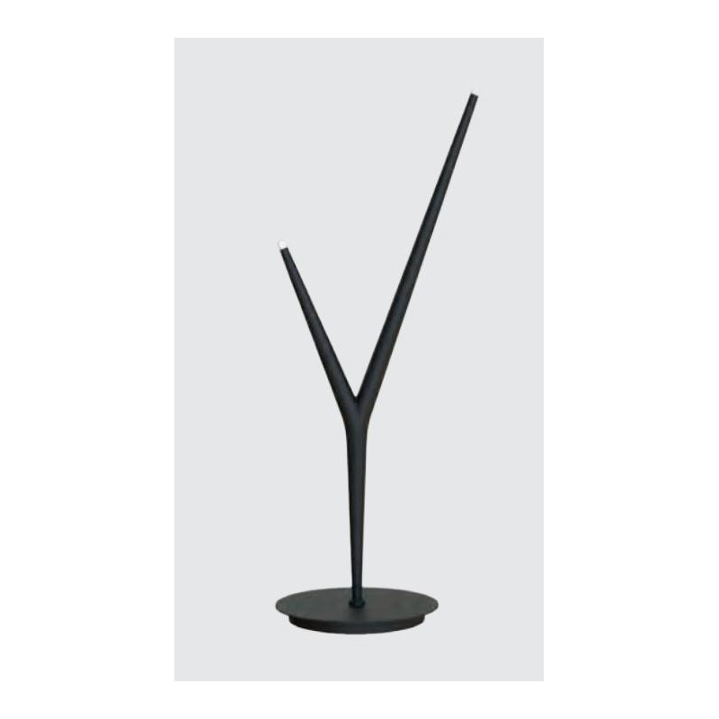 ARRECIFE SOBREMESA 4W NEGRO 2 LUCES 3000ºK