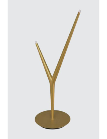 ARRECIFE SOBREMESA 4W ORO 2 LUCES 3000ºK