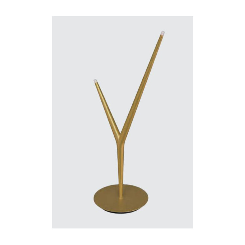 ARRECIFE SOBREMESA 4W ORO 2 LUCES 3000ºK