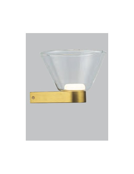 NEW YORK  APLIQUE 5W ORO 1 LUZ  3000ºK