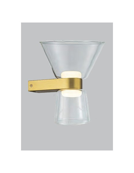 NEW YORK  APLIQUE 6W ORO 2 LUZ  3000ºK