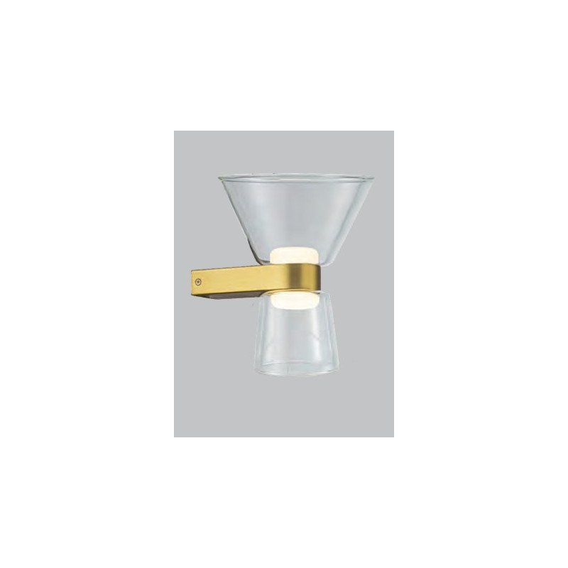 NEW YORK  APLIQUE 6W ORO 2 LUZ  3000ºK