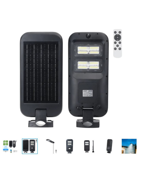 FAROLA SOLAR 180W NEGRA 6500ºK  IP65