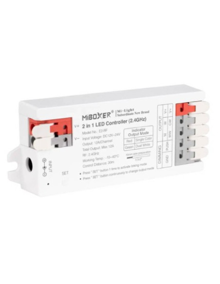 CONTROLADOR LED 2 en 1 MONOCOLOR   CCT - 2 4 GHz D
