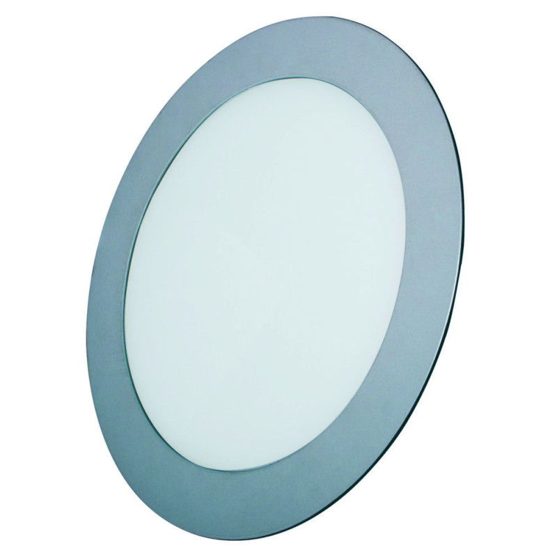 PANEL 12W 6000º REDONDO PLATA