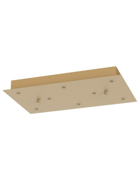 BASE BASE RECTANGULAR 8 LUCES SUPERFICIE ORO
