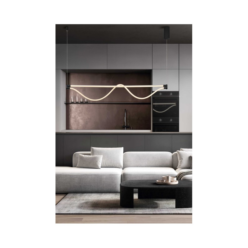 FUGAZ  LAMPARA LED 38W NEGRO ARENA  C3000