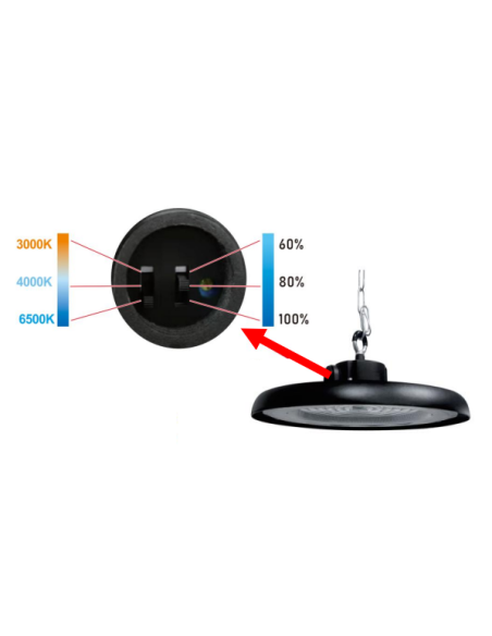 CAMPANA 200W CCT NEGRA 2