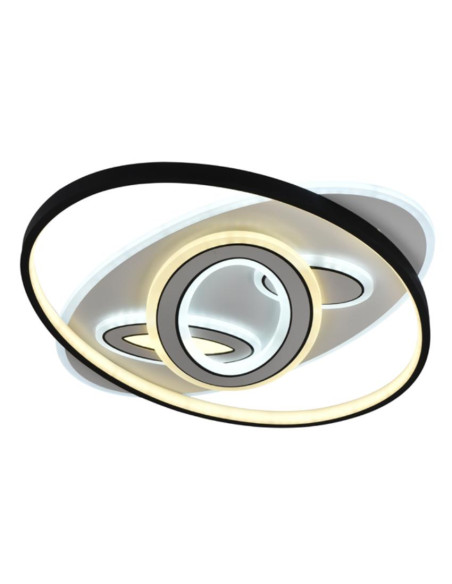 HANNOVER PLAFON 105W DECORADO NEGRO 50CM