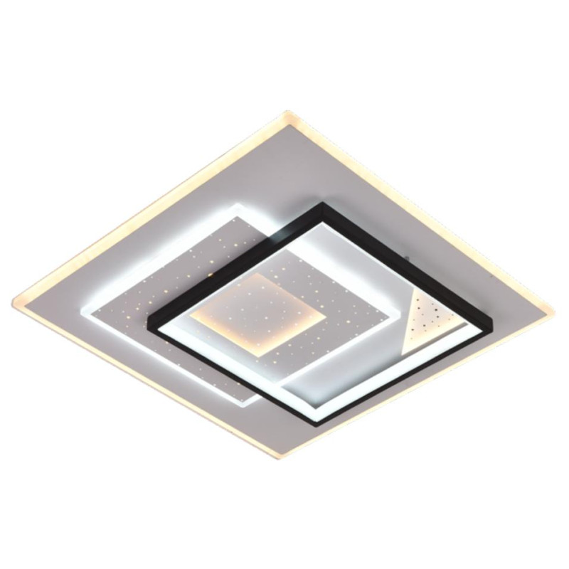 MANNEHIM PLAFON 110W DECORADO NEGRO 51CM