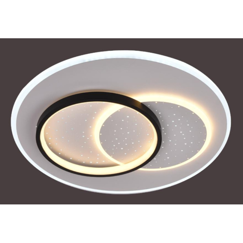 WEIMAR PLAFON 110W DECORADO NEGRO 51CM