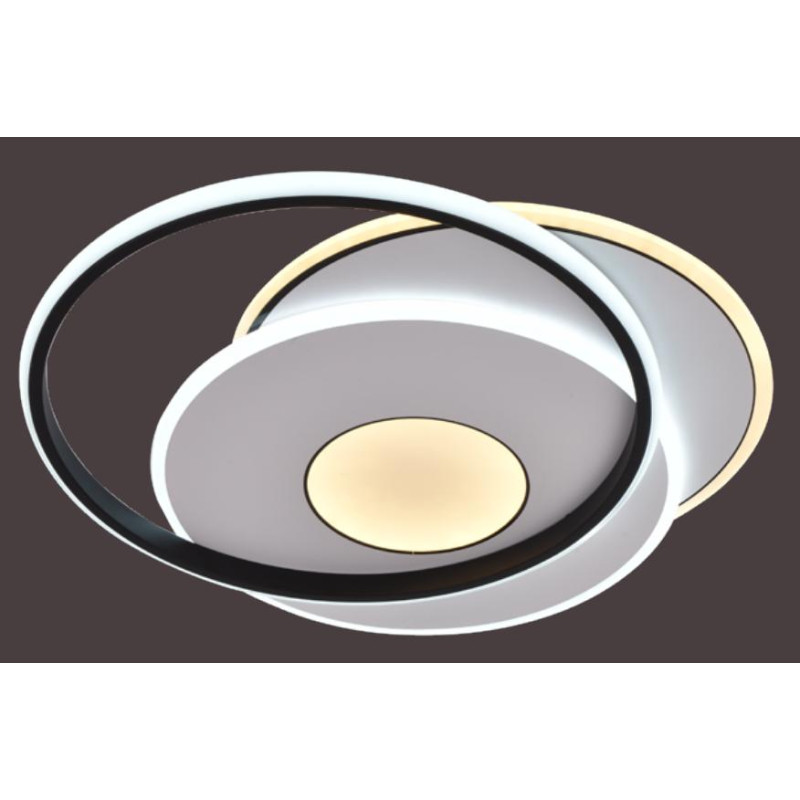 WIESBADEN PLAFON 80W DECORADO NEGRO 51CM