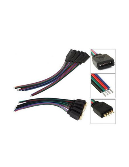 CONECTOR TIRA LED RGB ROLLO 5M