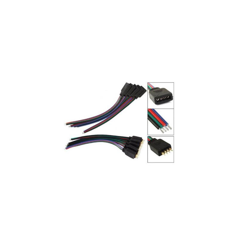 CONECTOR TIRA LED RGB ROLLO 5M