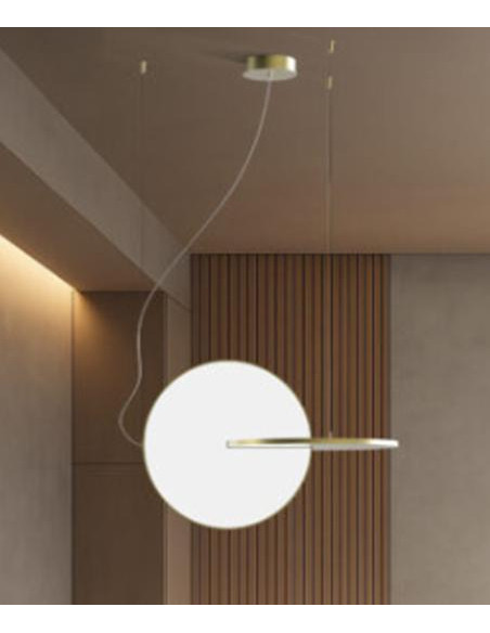 NOA LAMPARA COLGANTE 36W ORO BLANCO CCT