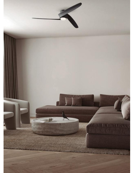 GROENLAND M PLAFON / VENTILADOR 24W NEGRO