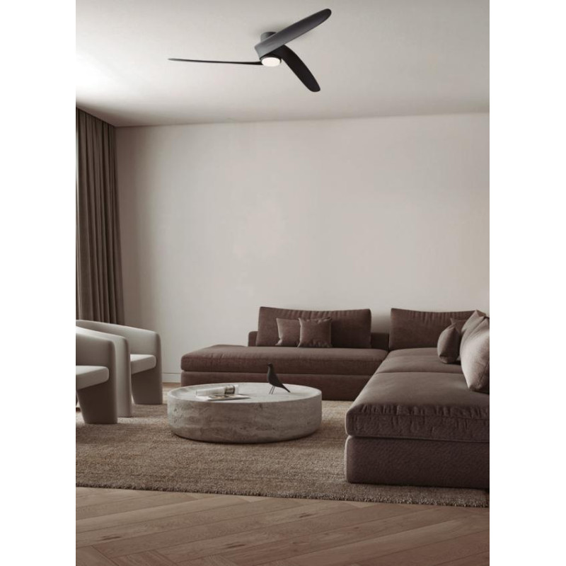 GROENLAND M PLAFON / VENTILADOR 24W NEGRO