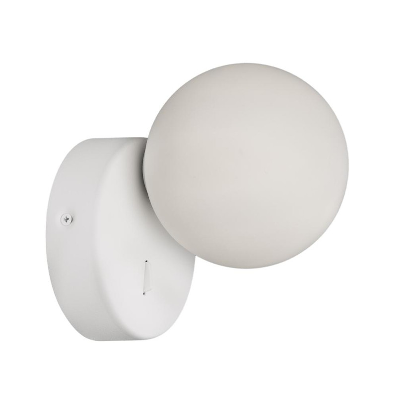 APLIQUE BASE CON INTERRUPTOR PARED 1 LUZ G9 BLANCO