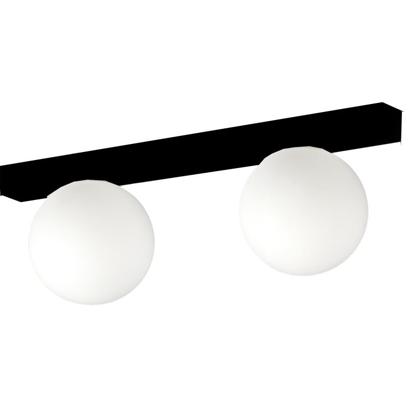 REGLETAS CAMERINO 2 LUCES G9 NEGRA