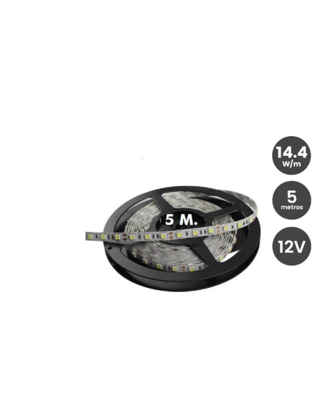 Tira LED Flexible Interior 14 4W/metros 5 m 12V
