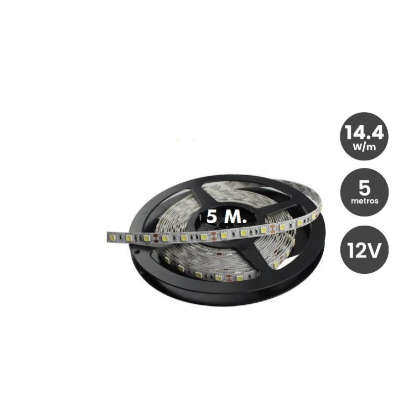 Tira LED Flexible Interior 14 4W/metros 5 m 12V