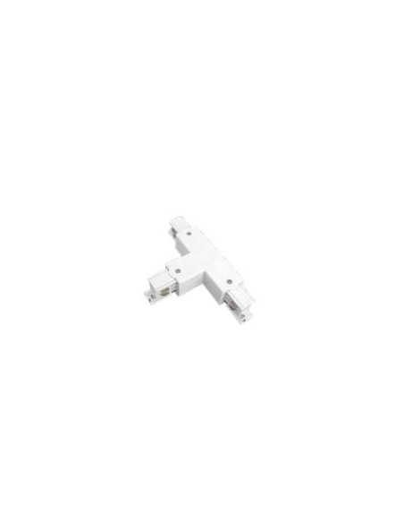 CONECTOR T  BLANCO PARA CARRIL TRIFASICO ECOLUX