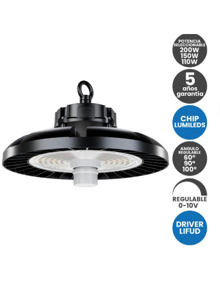 Campana Potencia y Angulo Seleccionable Regulable 