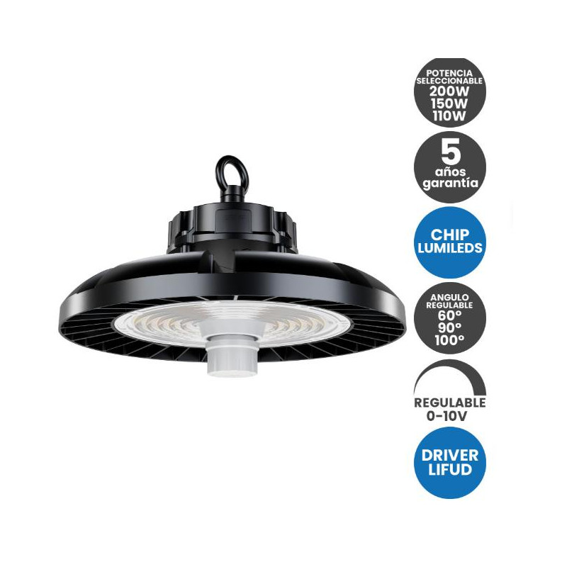 Campana Potencia y Angulo Seleccionable Regulable 