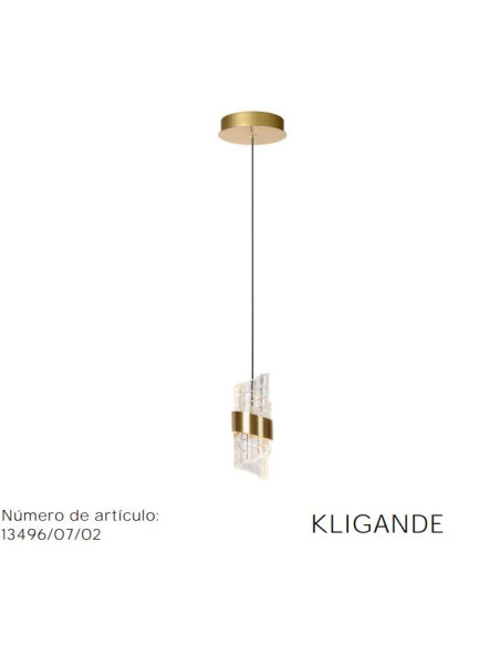 Lucide KLIGANDE - Lámpara colgante - Ø 13 cm - LED