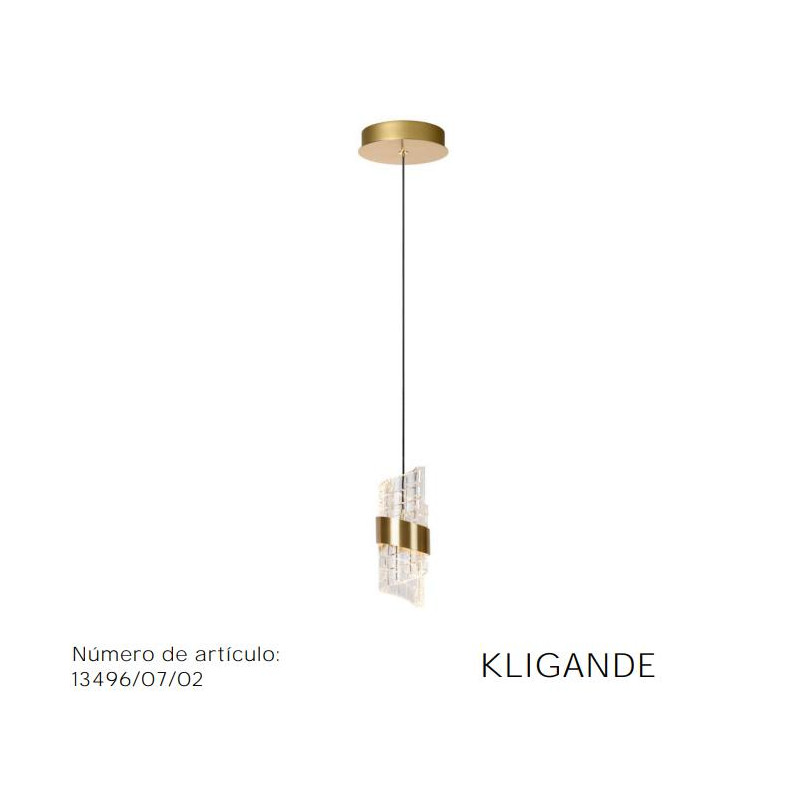 Lucide KLIGANDE - Lámpara colgante - Ø 13 cm - LED