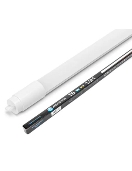 Tubo de luz LED T8 mitad aluminio mitad plástico 1