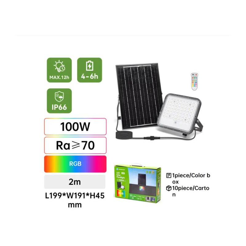 PROYECTOR SOLAR 5m 50W CCT