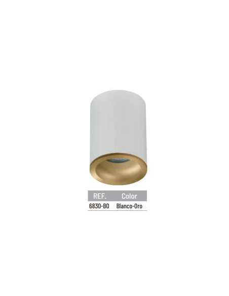 APLIQUES CILINDRICO ALIMINIO IP 65 BLANCO ORO