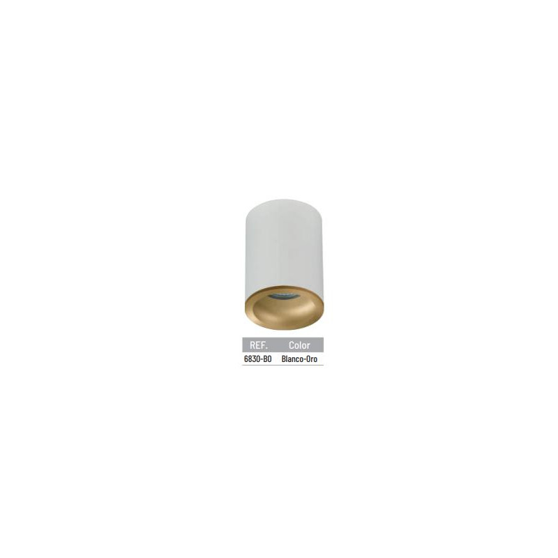 APLIQUES CILINDRICO ALIMINIO IP 65 BLANCO ORO