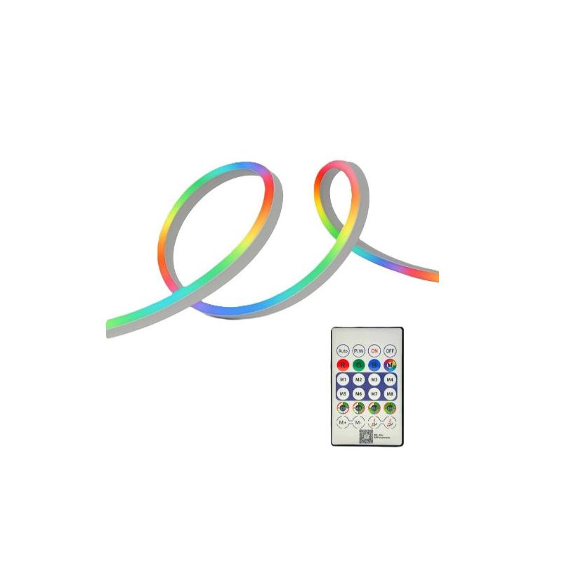 Neón LED Flexible RGB SMART 5M IP67 Control Remoto