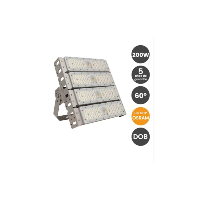 Proyector LED 200W DOB MAGNUM OSRAM Chip SMD3030-3