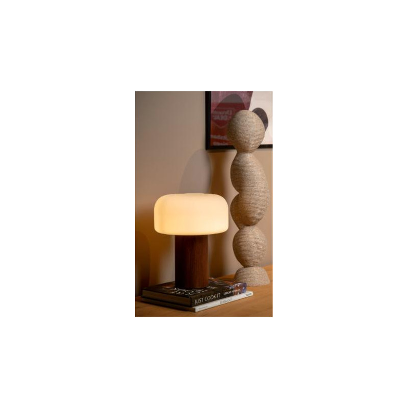 Lucide KENAN - Lámpara de mesa - Ø 22 cm - 1xE14 -