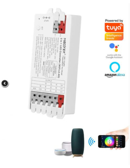 Controlador LED 12V-24V 3 en 1 RGB   RGBW   RGBCCT