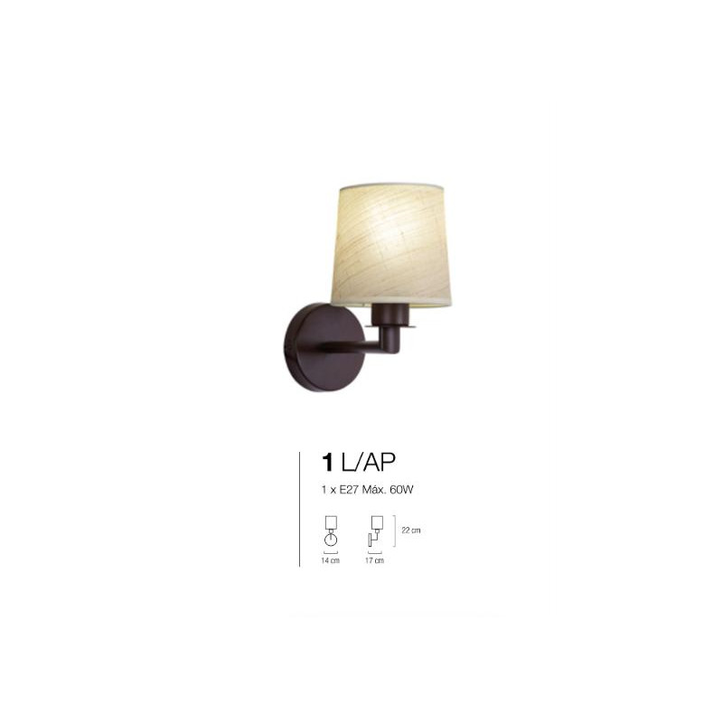APLIQUE DE PARED GANTE NEGRO 