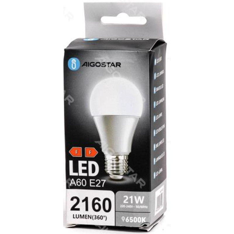 BOMBILLA 21W ESTANDAR E27 BLANCA 6500ºK