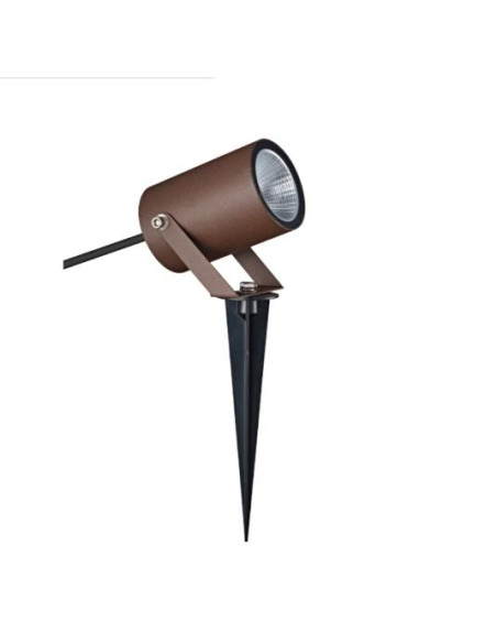 QUEBEC LED PIQUETA EXTERIOR 10W 3000K IP65 CORTEN