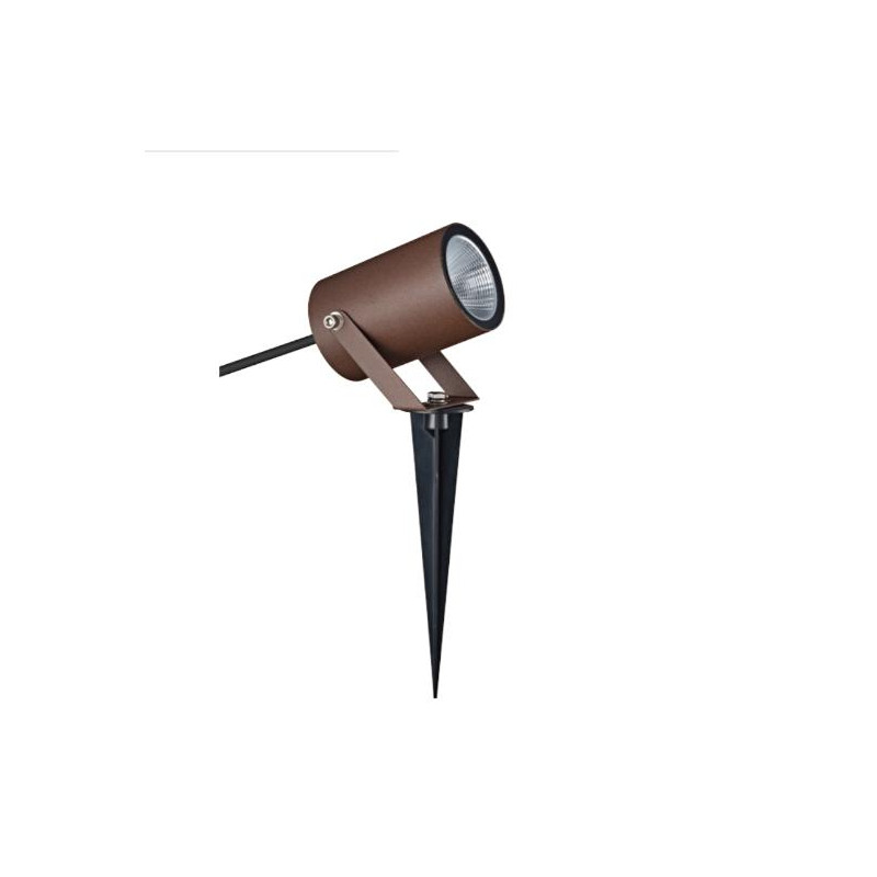 QUEBEC LED PIQUETA EXTERIOR 10W 3000K IP65 CORTEN