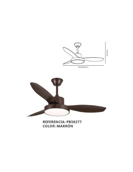 VENTILADOR CELESTE XL MARRON 45W