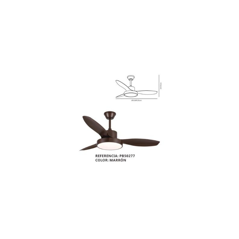VENTILADOR CELESTE XL MARRON 45W