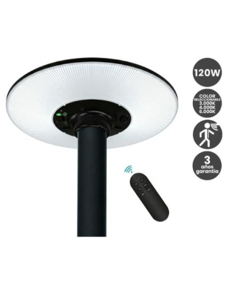Farola LED Solar 120W SMD2835 Color Seleccionable 